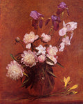 Henri Fantin-Latour Bouquet of Peonies and Iris 1884 Fine Art Print