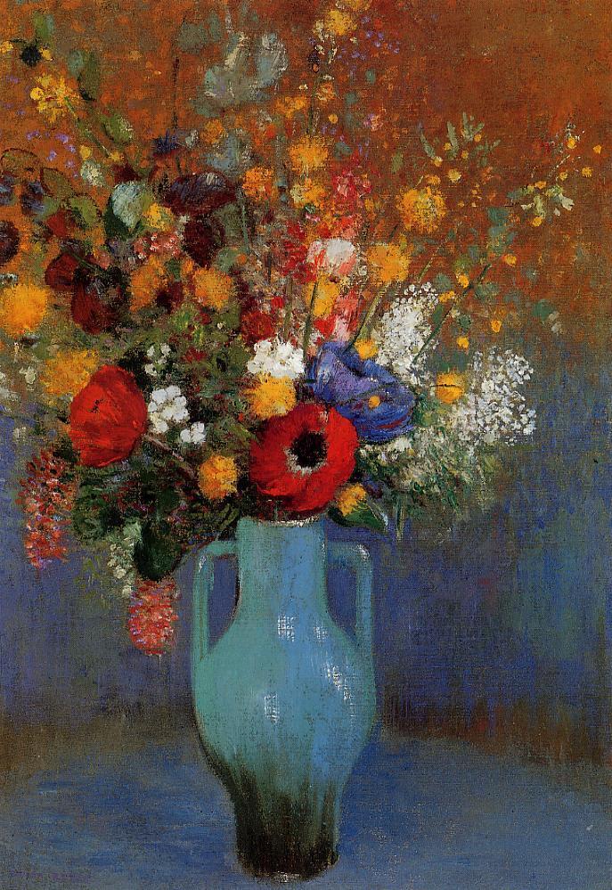 Odilon Redon Bouquet of Wild Flowers 1900 Fine Art Print