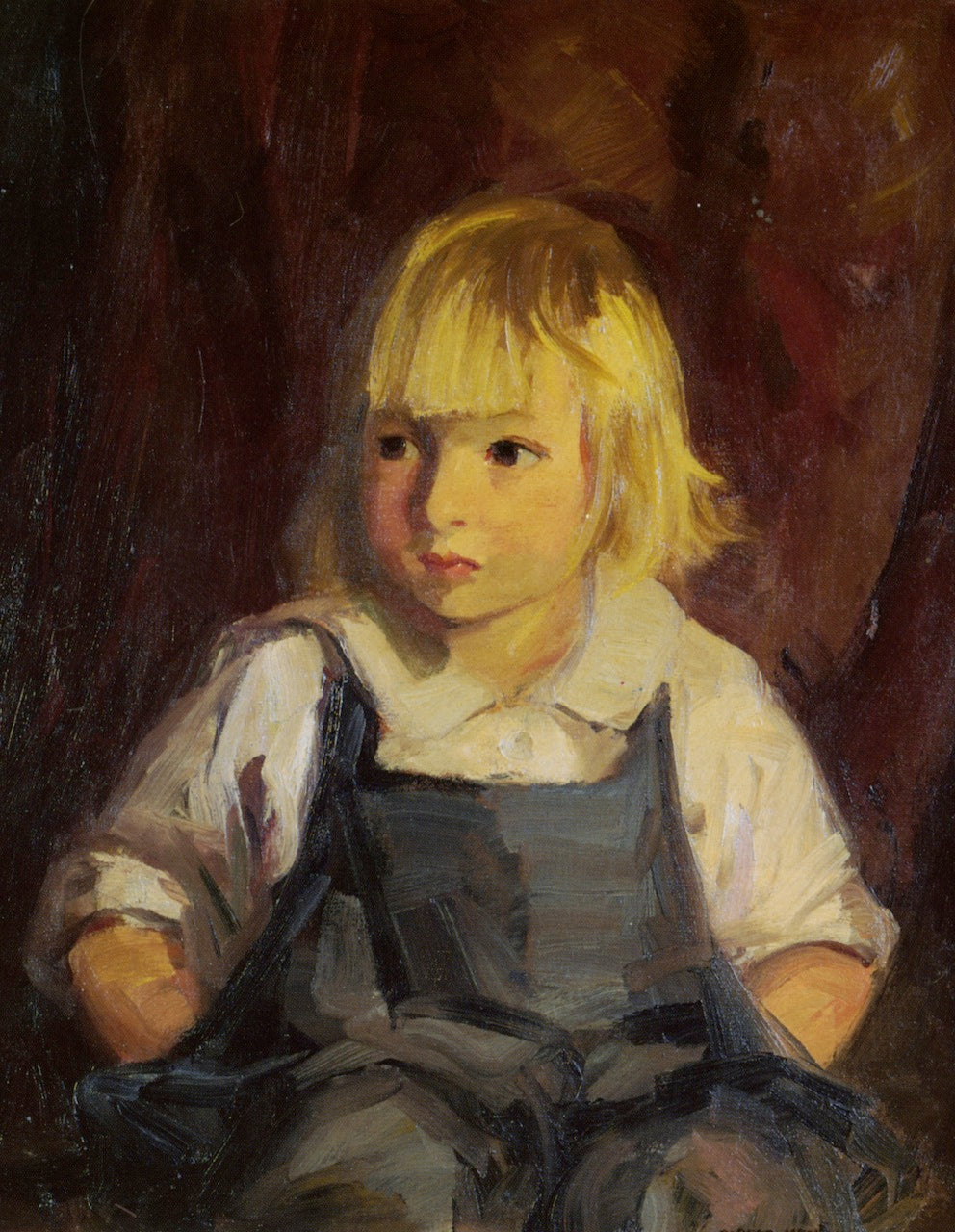 Robert Henri Boy in Blue Overalls 1921 Fine Art Print