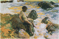 Joaquín Sorolla Boy in Sea Foam 1900 Fine Art Print