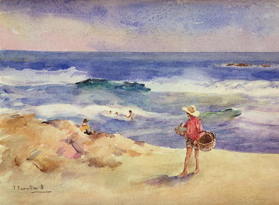 Joaquín Sorolla Boy on the Sand 1919 Fine Art Print