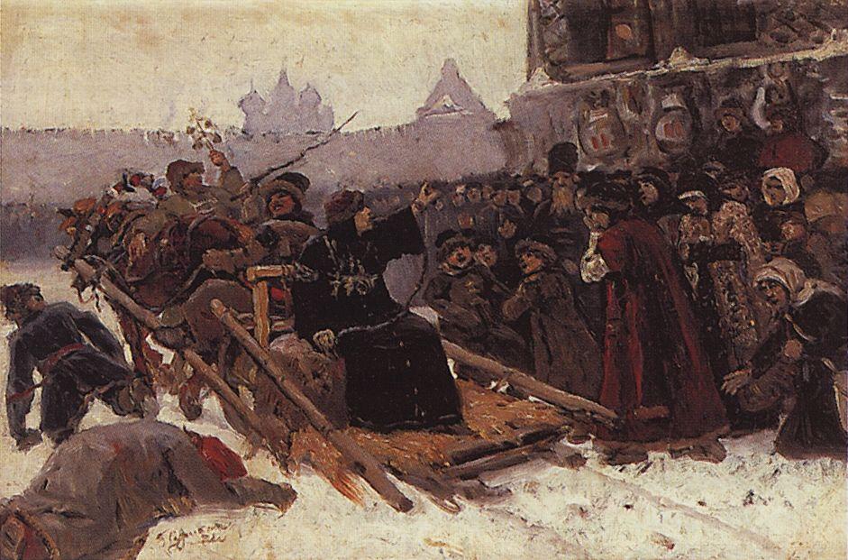 Vasily Surikov Boyarynya Morozova (Study) 1881 Fine Art Print
