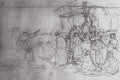 Vasily Surikov Boyarynya Morozova (Study) 1887 Fine Art Print