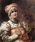 Konstantin Makovsky Boyaryshnya 1890 Fine Art Print