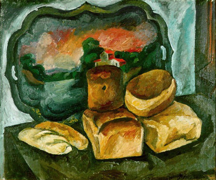 Pyotr Konchalovsky Breads and the Tray 1912 Fine Art Print