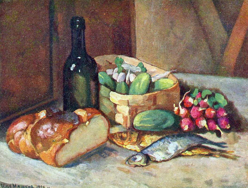 Ilya Mashkov Breakfast (Still Life) 1924 Fine Art Print