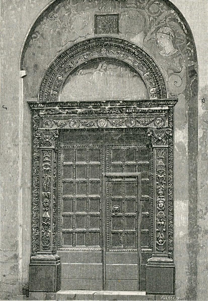 Giuseppe Barberis Porta Della Chiesa Di Sant’antonio 1897 Fine Art Print