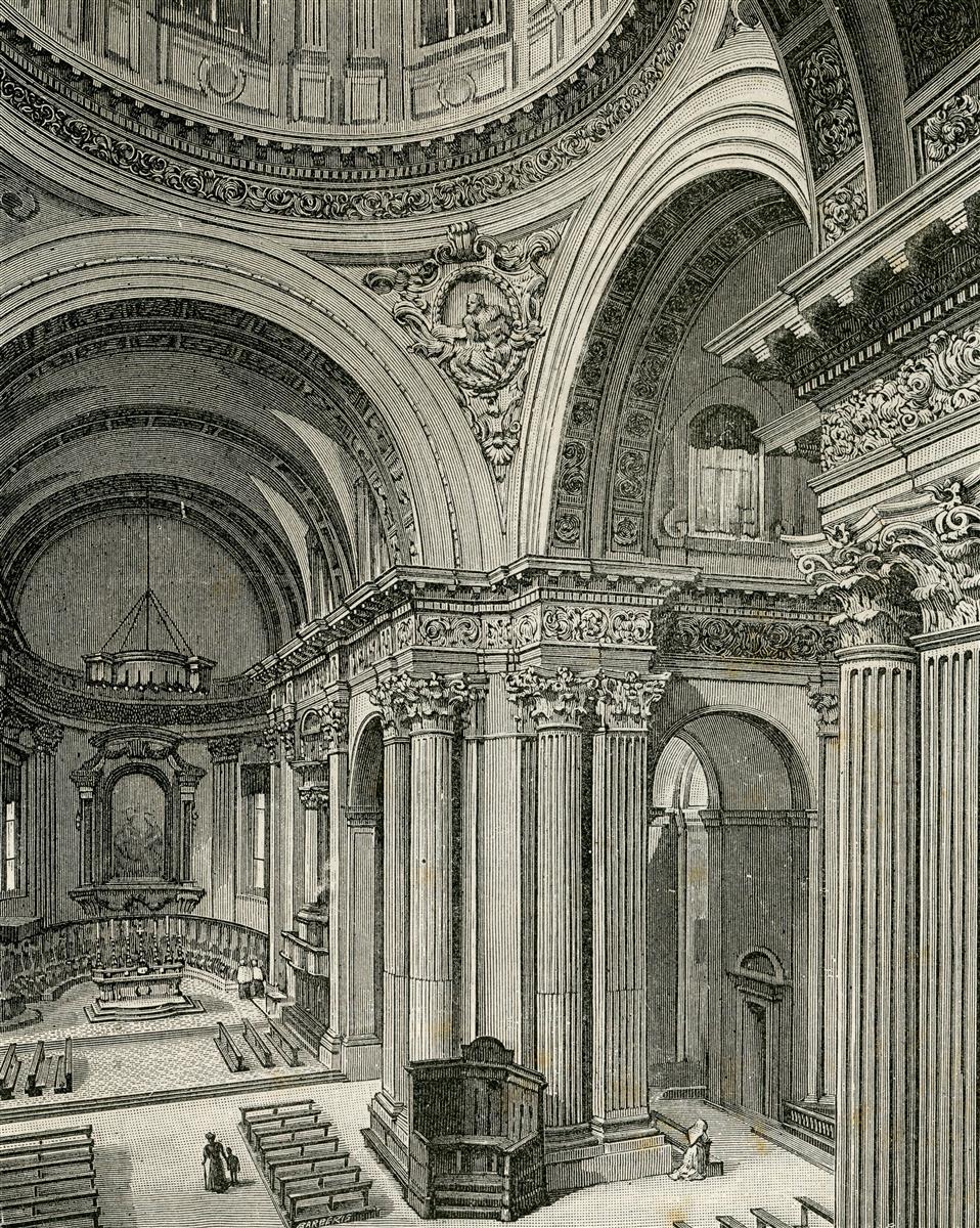 Giuseppe Barberis Interno Del Duomo Nuovo 1897 Fine Art Print