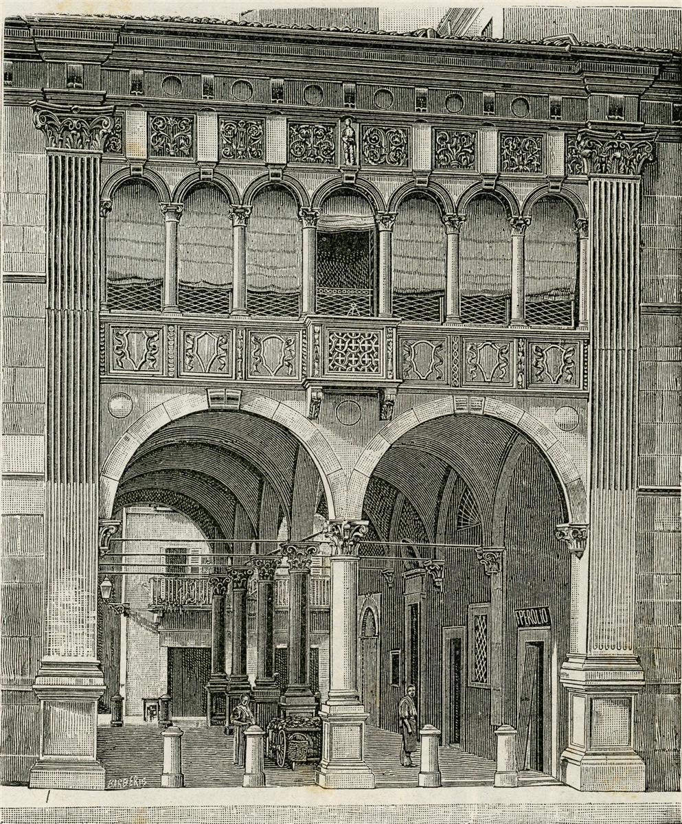 Giuseppe Barberis Loggetta Del Monte Di Pietà 1897 Fine Art Print