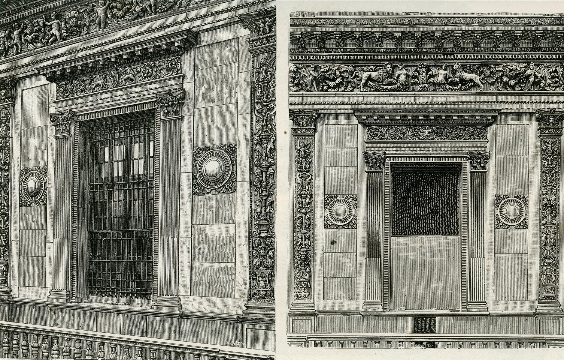 Giuseppe Barberis Finestre Nel Lato Sinistro Della Loggia 1897 Fine Art Print