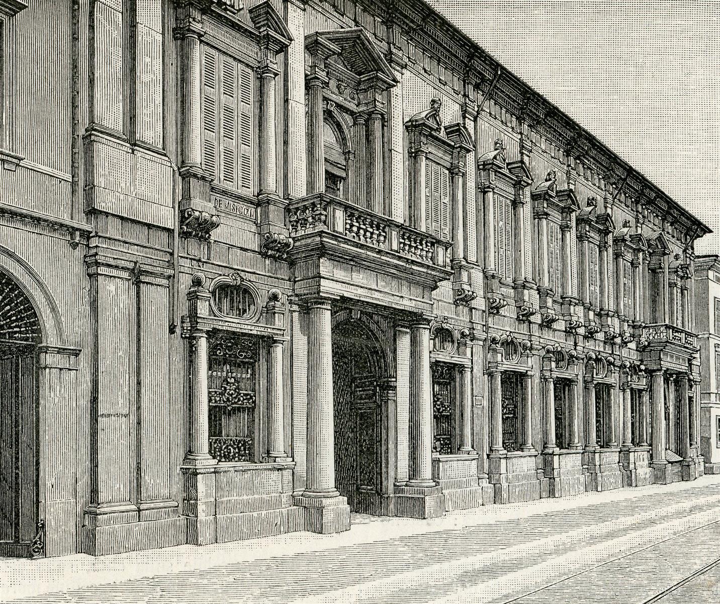 Giuseppe Barberis Palazzo Martinengo 1897 Fine Art Print