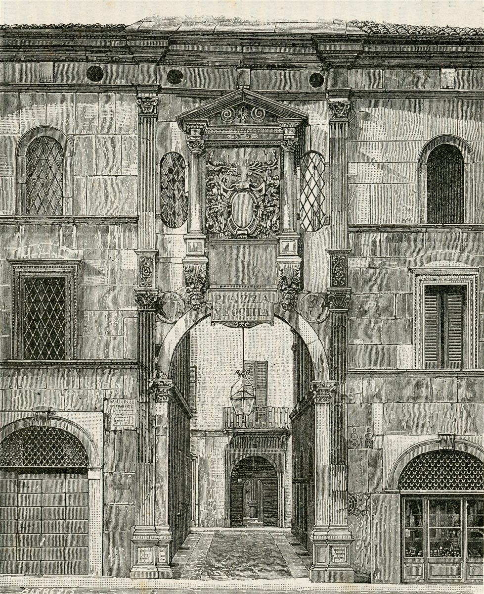 Giuseppe Barberis Porta O Arco E Finta Finestra Del Monte Di Pietà 1897 Fine Art Print