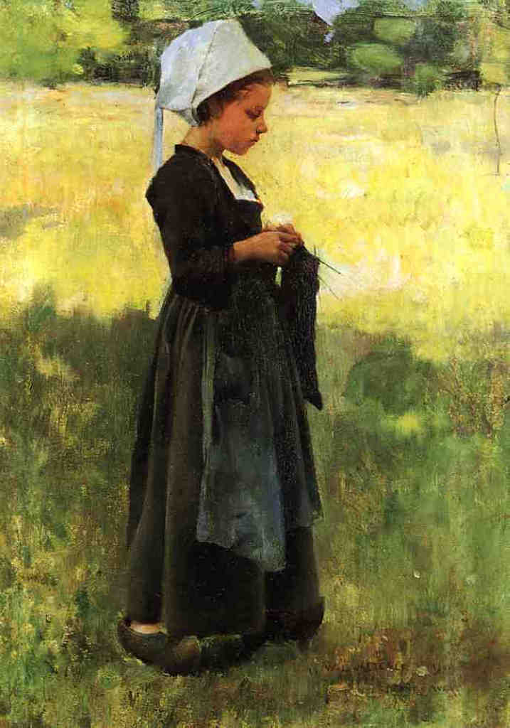 Willard Metcalf Breton Girl 1884 Fine Art Print
