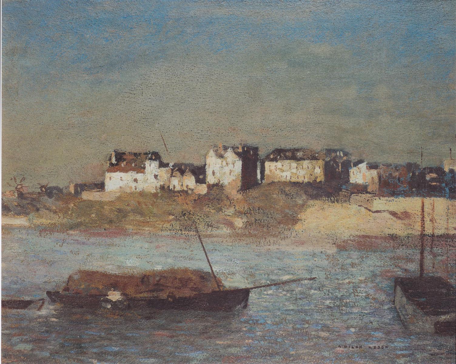 Odilon Redon Breton Harbour 1879 Fine Art Print