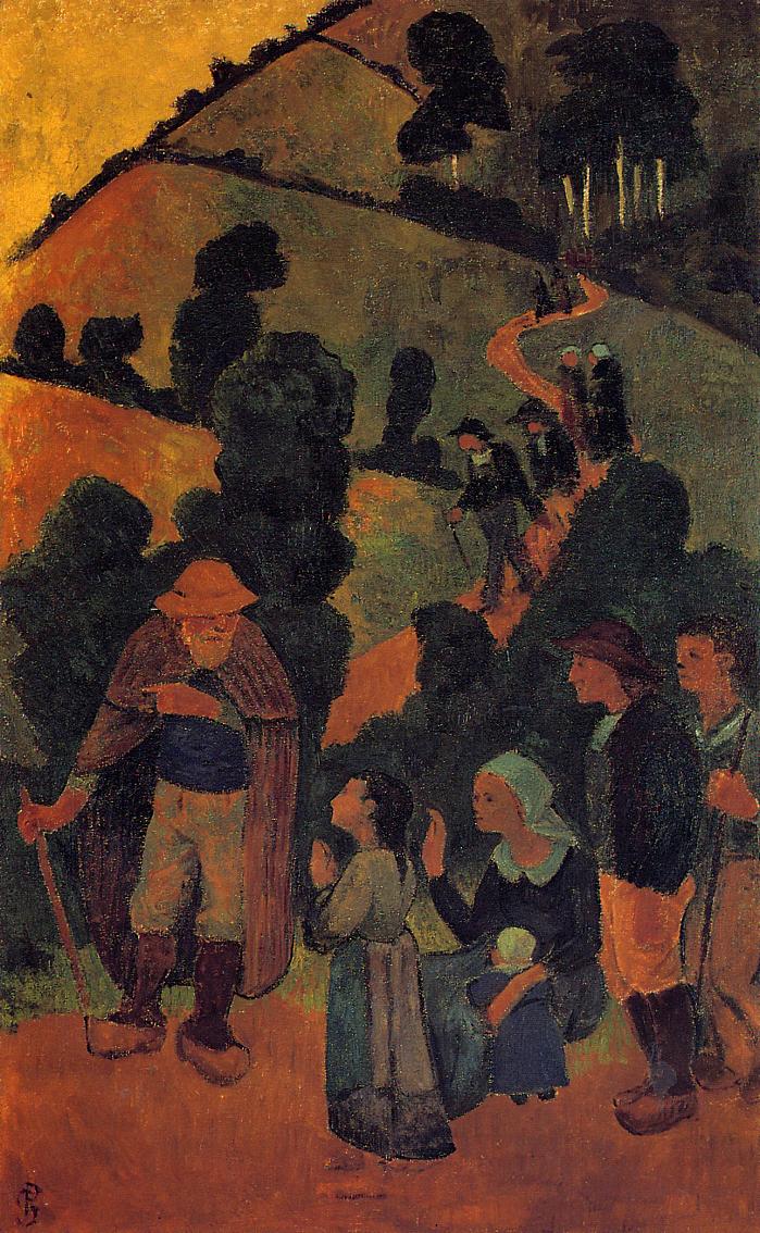 Paul Serusier Bretons on a Path 1894 Fine Art Print