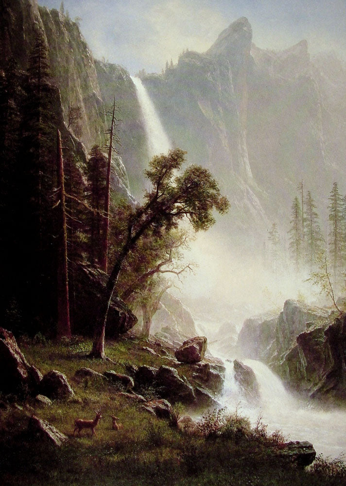 Albert Bierstadt Bridal Veil Falls, Yosemite 1871 Fine Art Print
