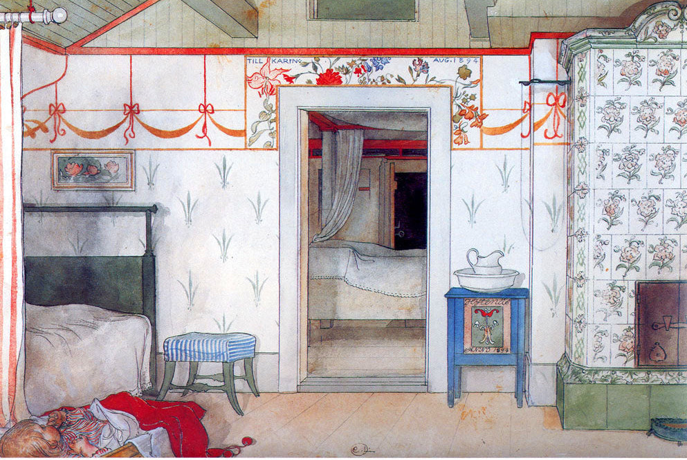 Carl Larsson Brita's Forty Winks 1895 Fine Art Print