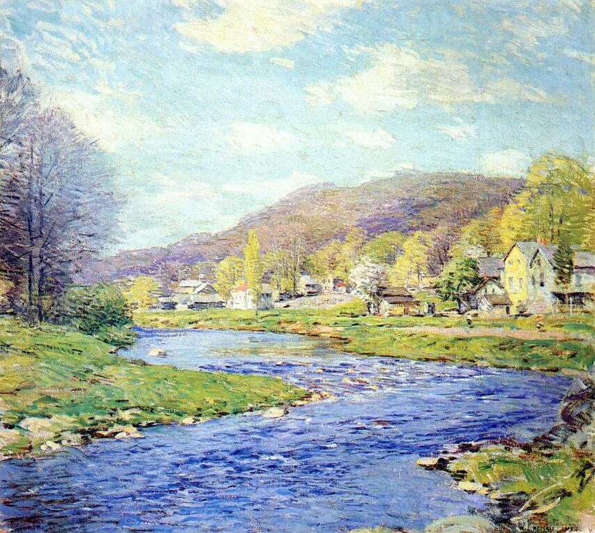 Willard Metcalf Brook in June 1919 Fine Art Print