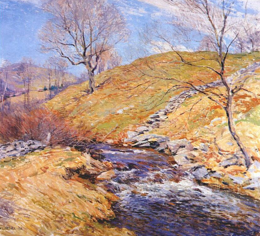Willard Metcalf Brook in March 1923 Fine Art Print