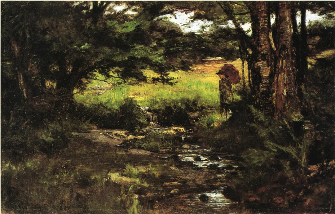 T. C. Steele Brook in Woods 1887 Fine Art Print