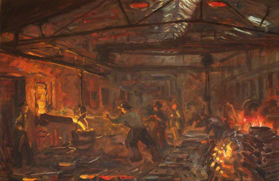 Peder Severin Kroyer Burmeister and Wain Iron Foundry 1885 Fine Art Print