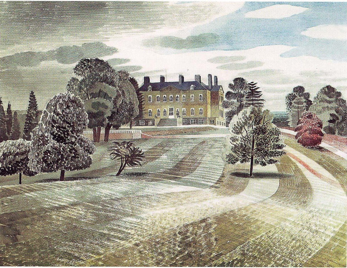 Eric Ravilious BUSCOT PARK, FARRINGDON, OXFORDSHIRE 1938 Fine Art Print