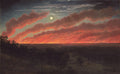 Eugene von Guerard Bush fire between Mount Elephant and Timboon 1857 Fine Art Print