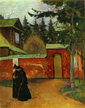 Mikhail Nesterov By a Monastery Entrance 1925 Fine Art Print