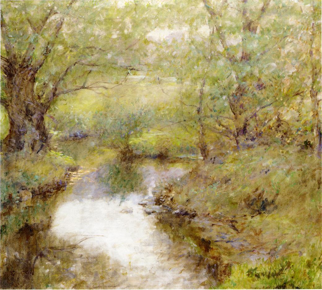 Robert Lewis Reid By the Brook 1916 Fine Art Print
