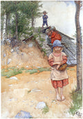 Carl Larsson By the Cellar 1917 Fine Art Print