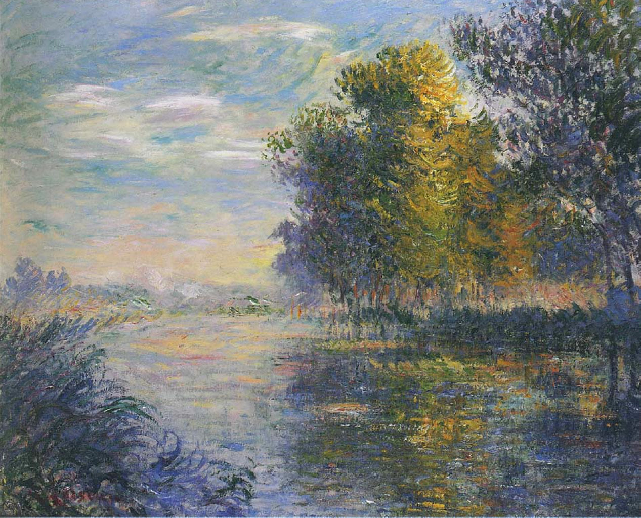 Gustave Loiseau By the Eure River in Autumn 1903 Fine Art Print