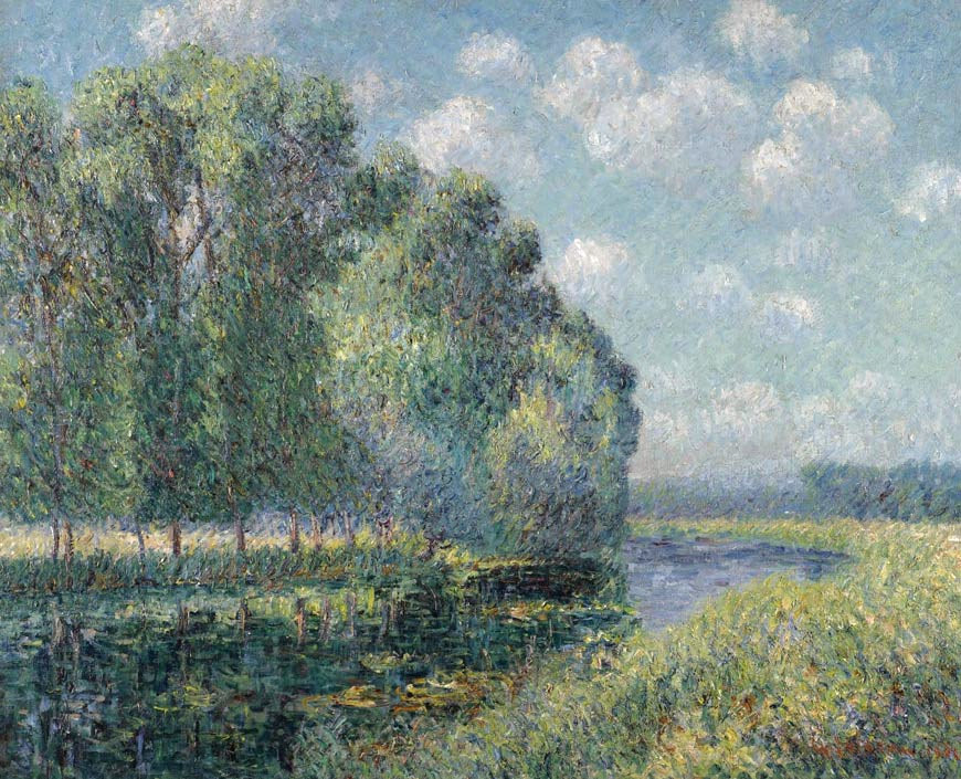 Gustave Loiseau By the Eure River in Spring 1902 Fine Art Print