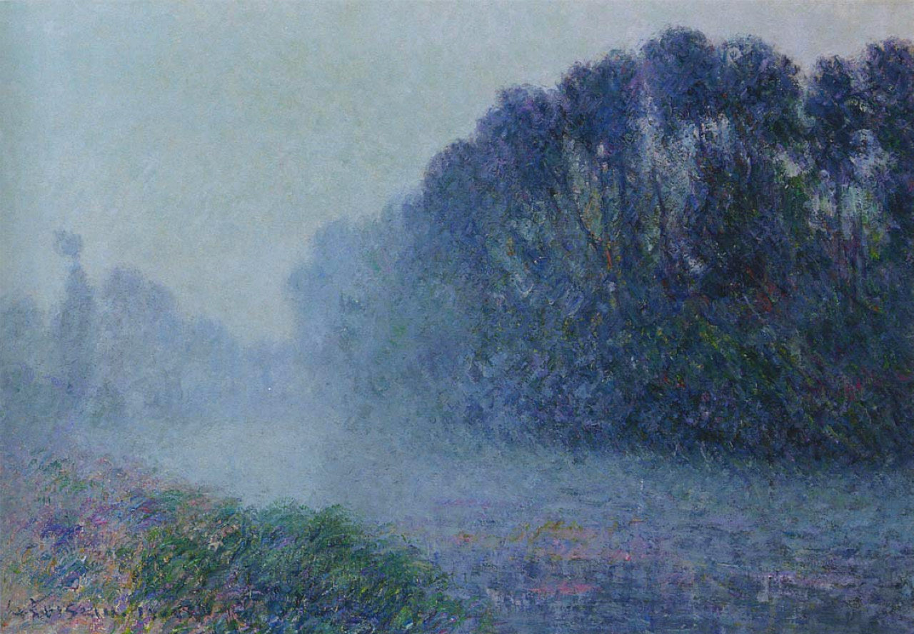 Gustave Loiseau By the Eure River Mist Effect 1905 Fine Art Print