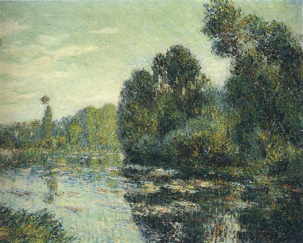 Gustave Loiseau By the River Eure 1906 Fine Art Print