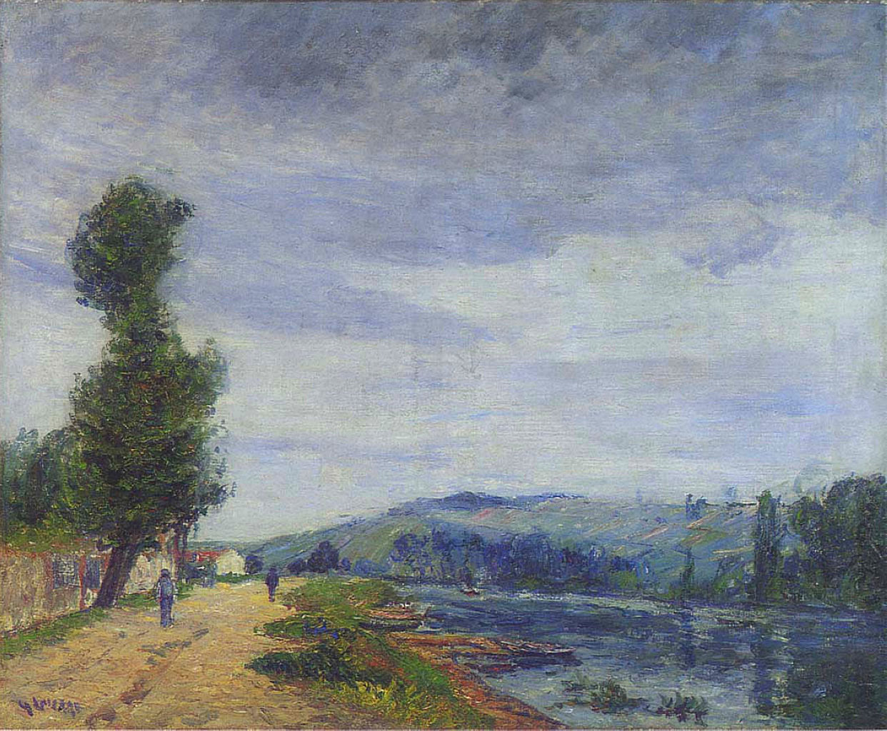 Gustave Loiseau By the Seine Stormy Weather 1912 Fine Art Print