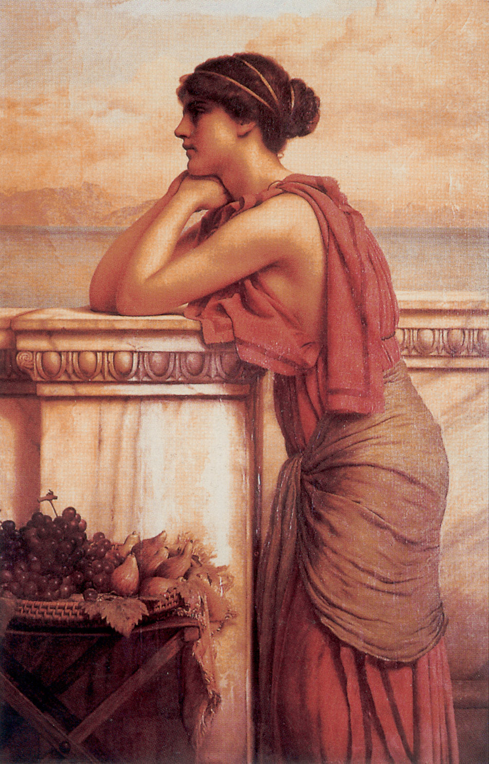 John William Godward By the Wayside 1912 Fine Art Print