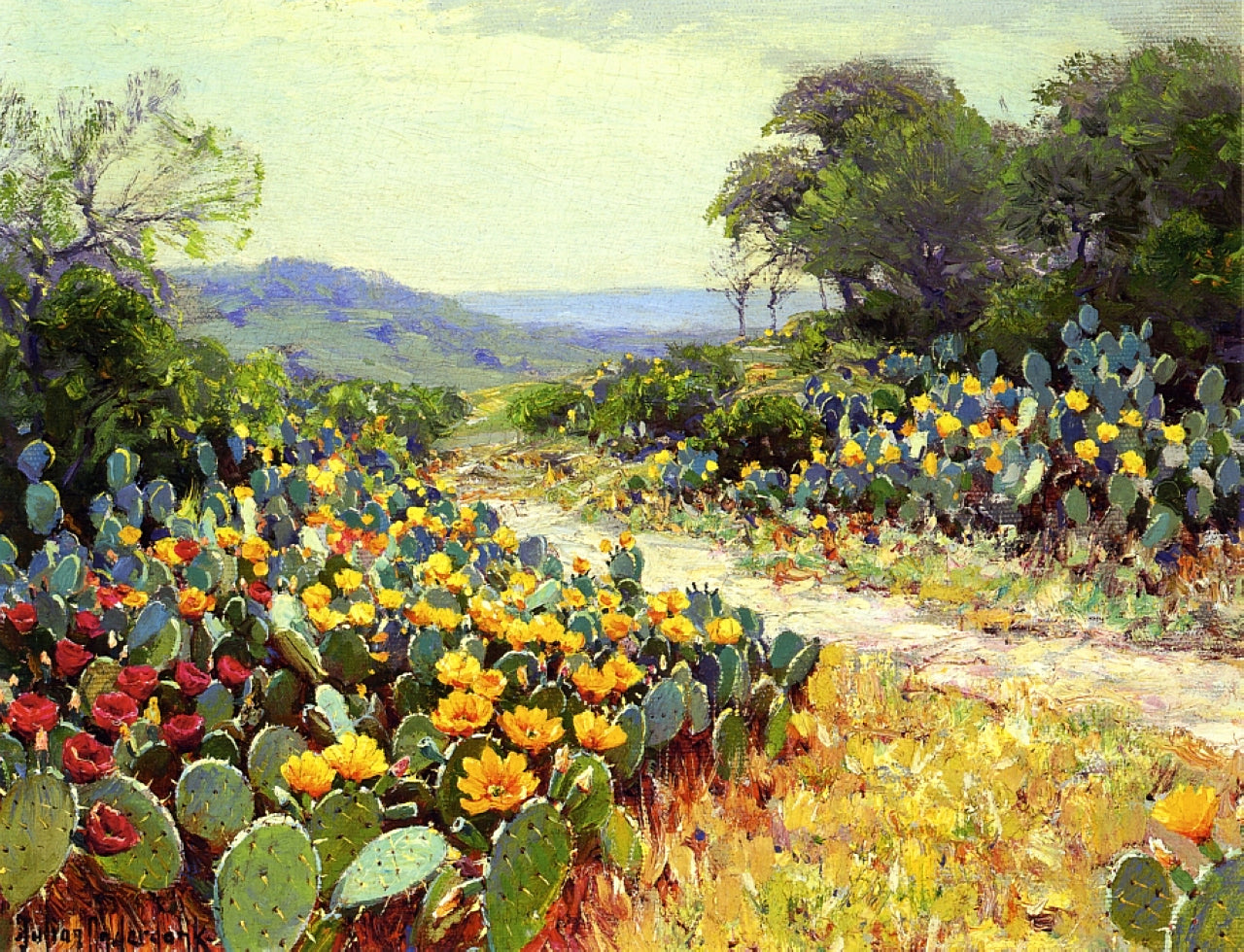 Robert Julian Onderdonk Cactus in Bloom 1915 Fine Art Print