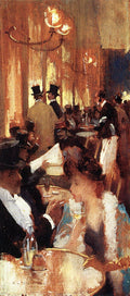 Willard Metcalf Cafe 1888 Fine Art Print