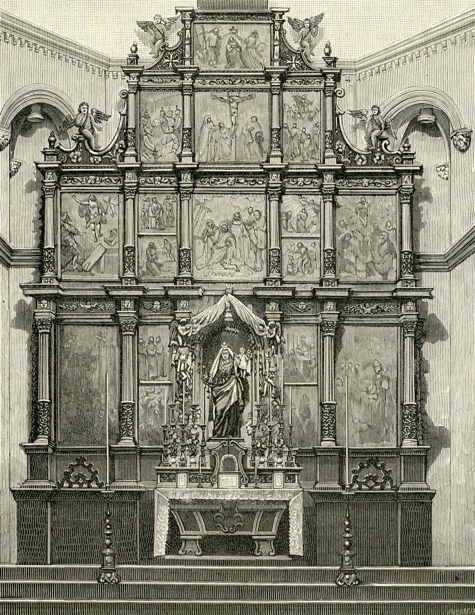 Giuseppe Barberis Cappella Del Ss. Rosario, Nella Chiesa Di San Domenico 1893 Fine Art Print