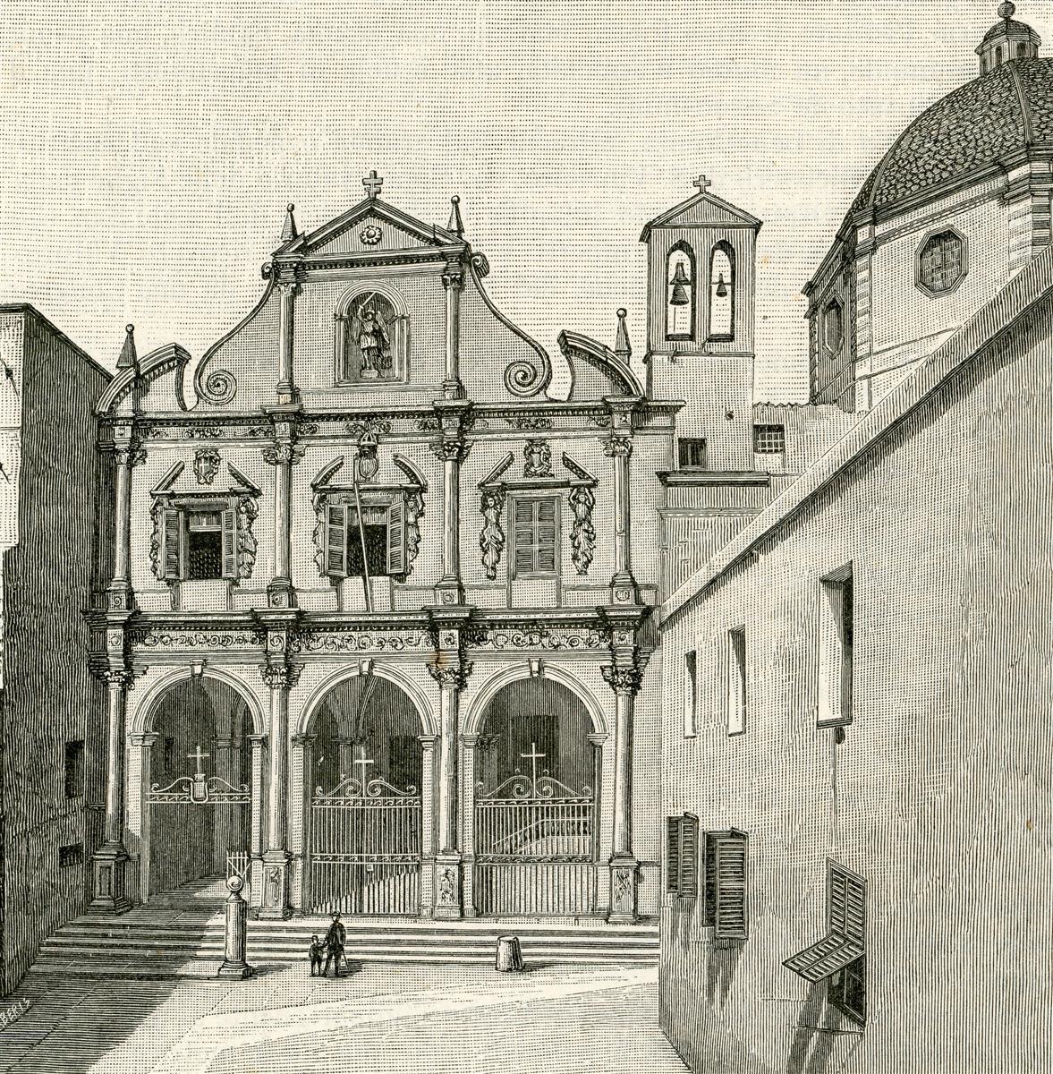 Giuseppe Barberis Chiesa Ed Ex-collegio Gesuitico Di San Michele 1893 Fine Art Print