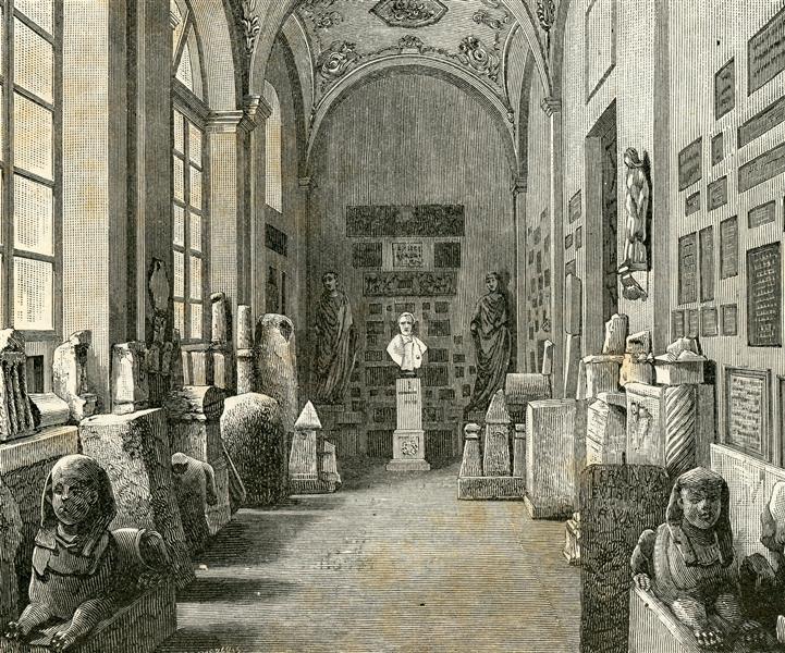 Giuseppe Barberis Peristilio Del Museo D’antichità 1894 Fine Art Print