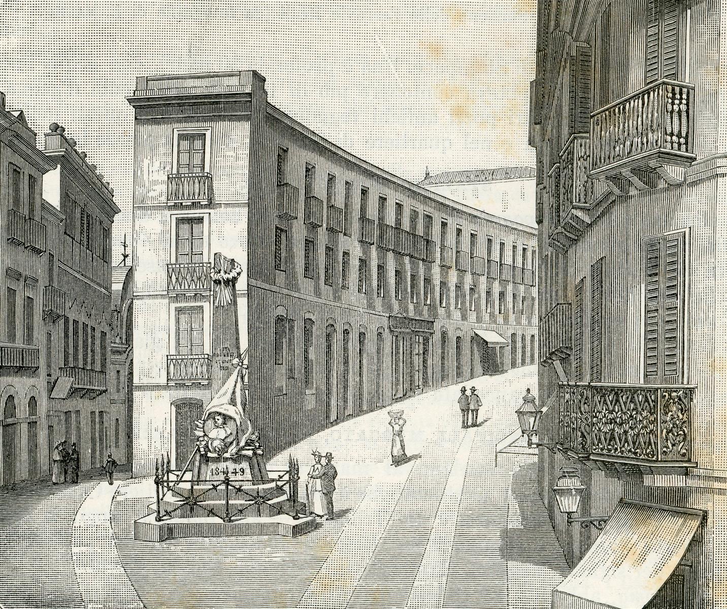 Giuseppe Barberis Piazza Martiri 1895 Fine Art Print