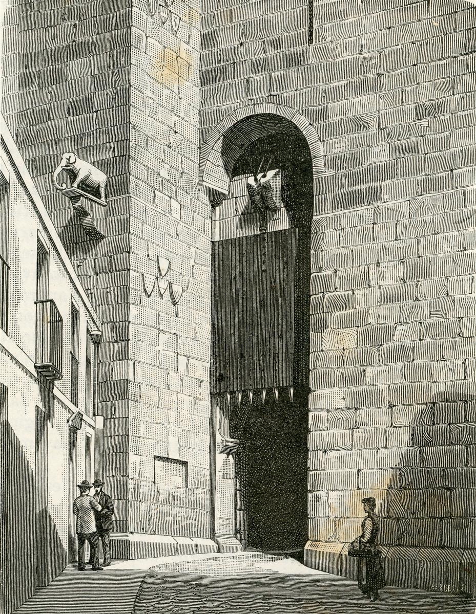 Giuseppe Barberis Torre Dell’elefante Con Saracinesca 1895 Fine Art Print