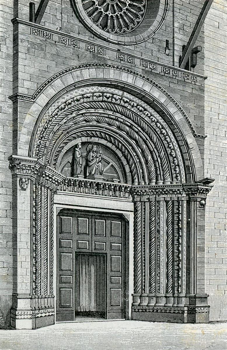 Giuseppe Barberis Mausoleo Porta Della Chiesa Di San Venanzio 1898 Fine Art Print