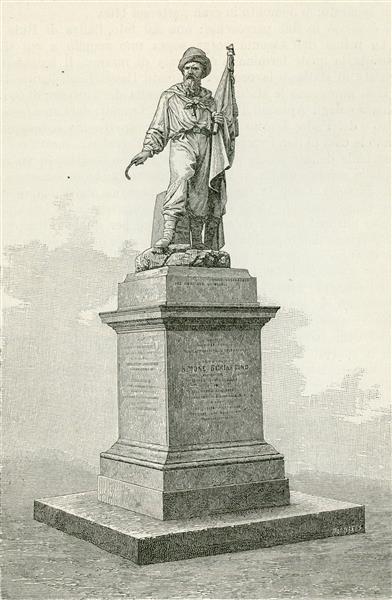 Giuseppe Barberis Monumento a Simone Schiaffino 1892 Fine Art Print
