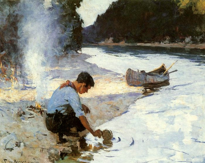 Frank W. Benson Camp 1921 Fine Art Print