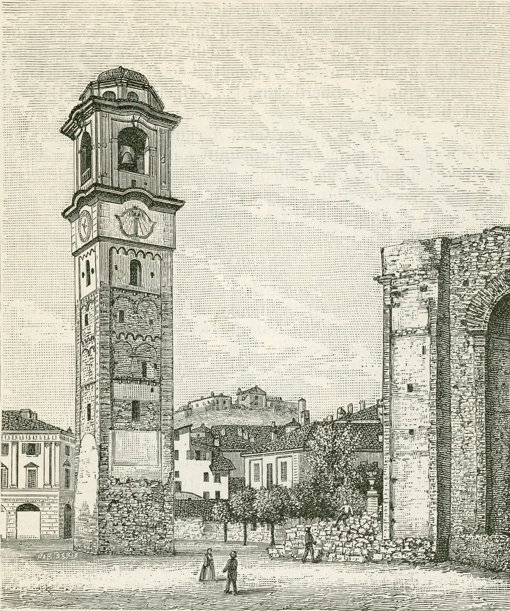 Giuseppe Barberis Campanile Del Duomo Di Castellamonte 1890 Fine Art Print