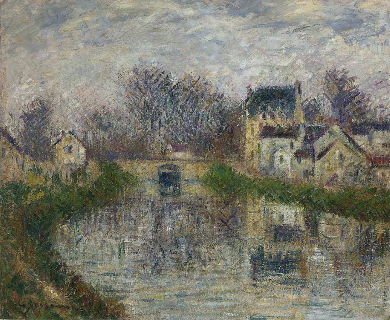 Gustave Loiseau Canal at Moret 1910 Fine Art Print