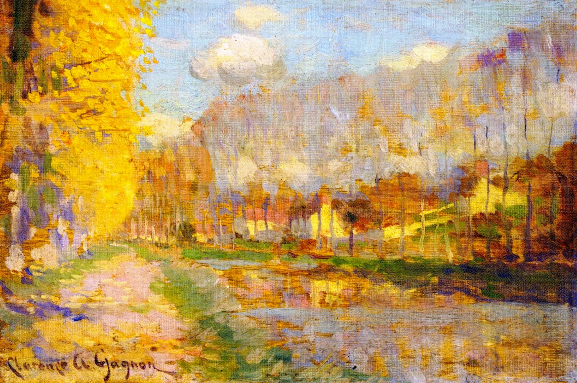 Clarence Gagnon Canal du Loing, Moret 1908 Fine Art Print