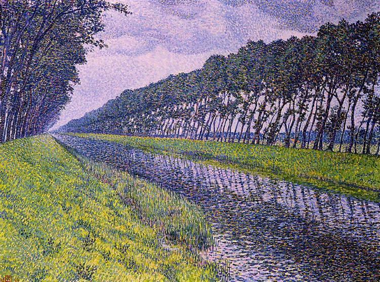 Theo van Rysselberghe Canal in Flanders #2 1894 Fine Art Print